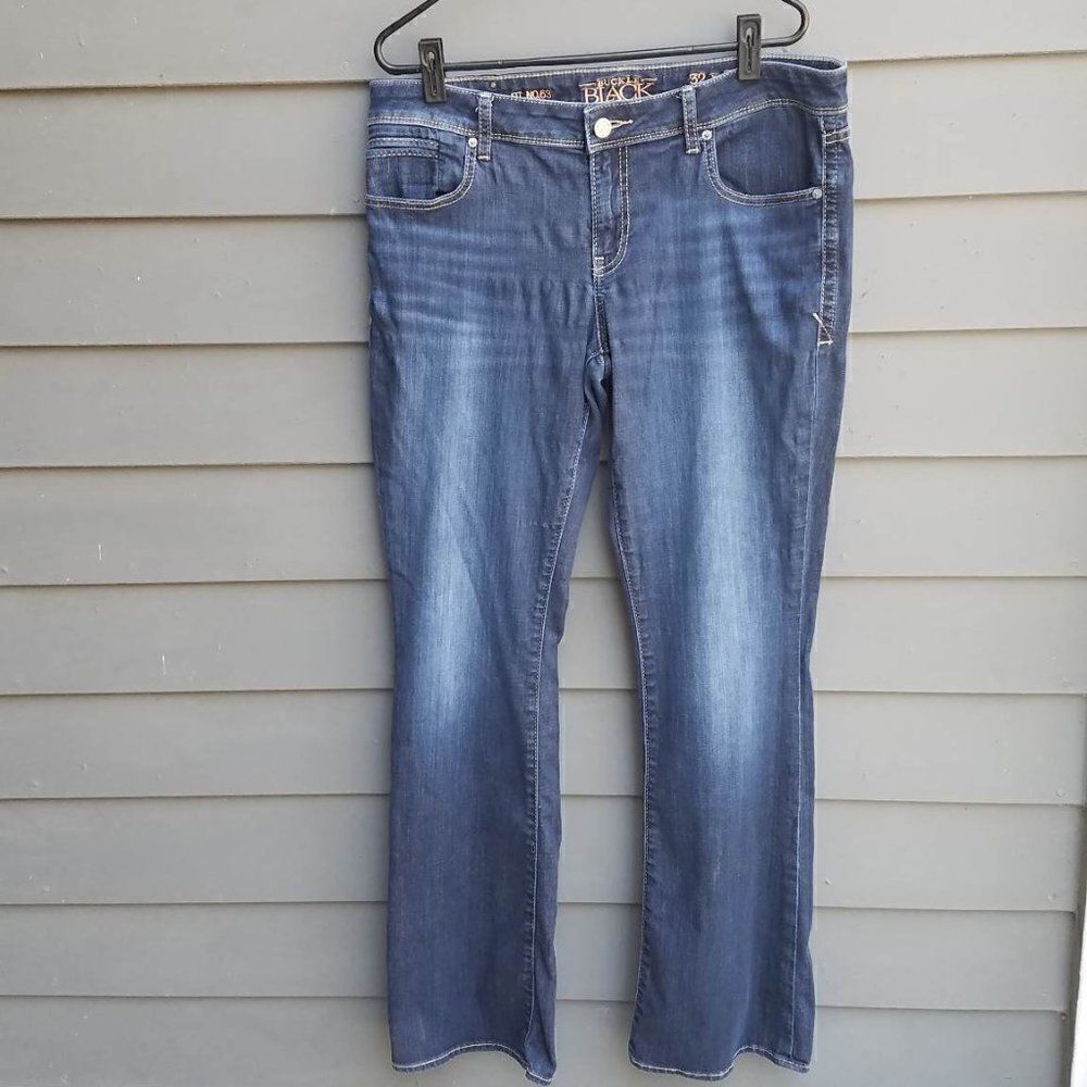 Black Buckle Boot Cut Fit #53 Size 32-34
